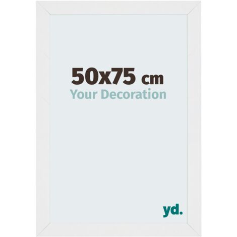Cadre Puzzle 50x75 cm - Blanc Brillant - MDF - Mura.
