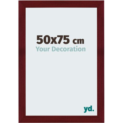 Cadre Puzzle 50x75 cm - Vin Rouge Patiné - MDF - Mura.
