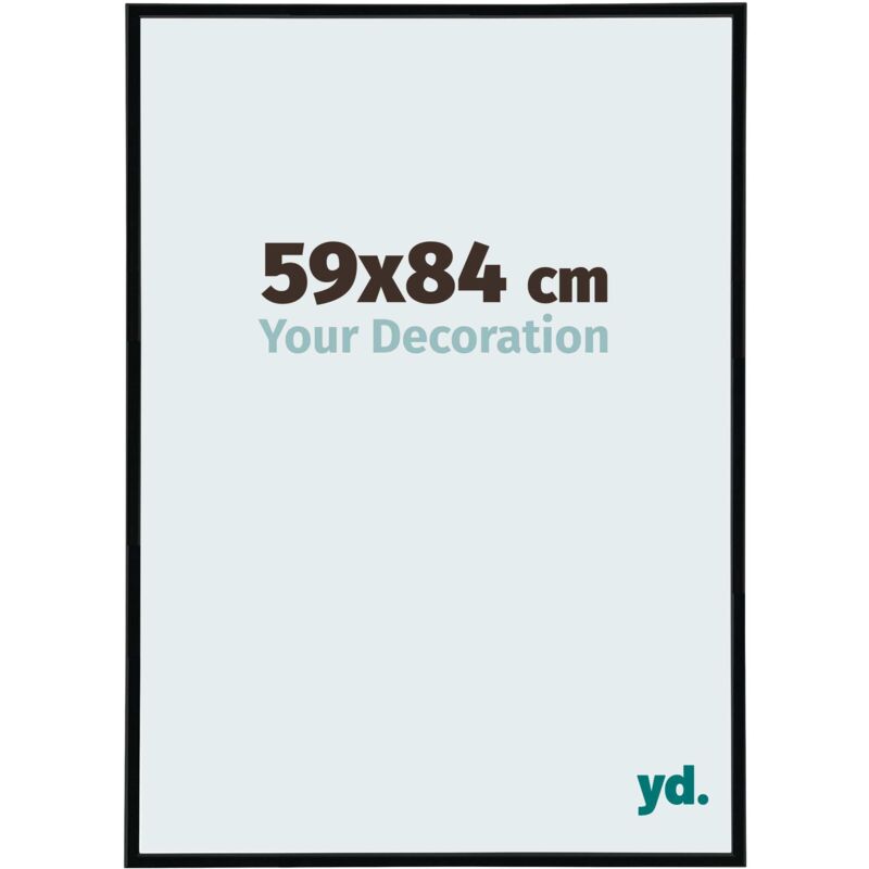 Cadre Puzzle 59x84 cm - Noir Mat - Plastique - Annecy.