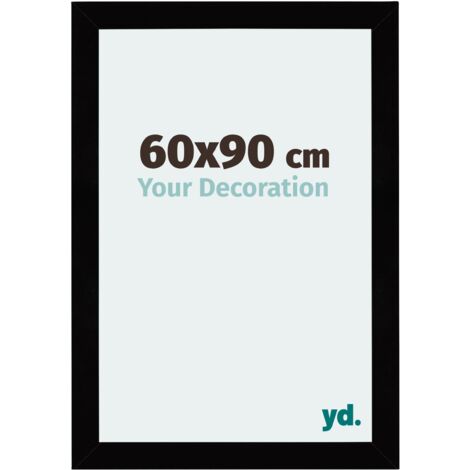 Cadre Puzzle 60x90 cm - cm - Noir Brillant - MDF - Mura.