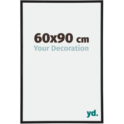 Cadre Puzzle 60x90 cm - cm - Noir Mat - Plastique - Annecy.