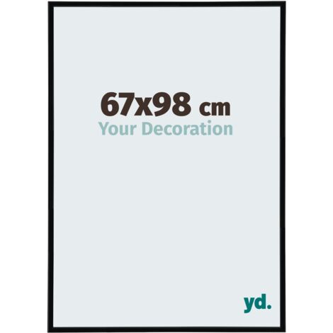 Cadre Puzzle 67x98 cm - Noir Mat - Plastique - Annecy.