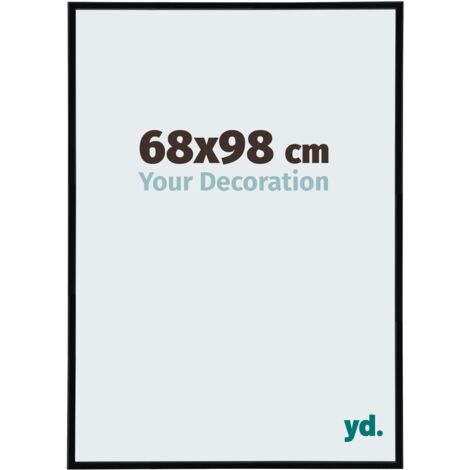 Cadre Puzzle 68x98 cm - Noir Mat - Plastique - Annecy.