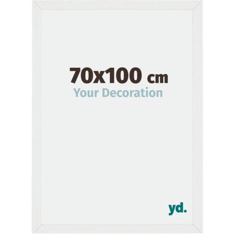 Cadre Puzzle 70x100 cm - Blanc Brillant - MDF - Mura.