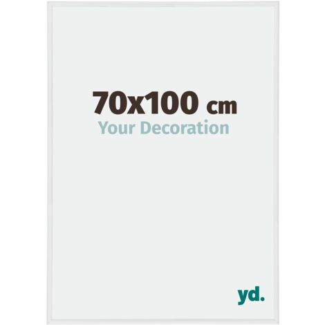 Cadre Puzzle 70x100 cm - Blanc Brillant - Plastique - Annecy.