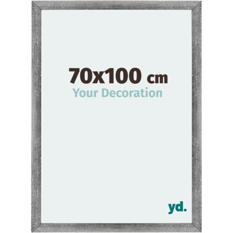 Cadre Puzzle 70x100 cm - Gris Patiné - MDF - Mura.
