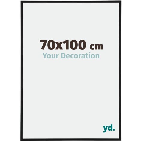 Cadre Puzzle 70x100 cm - Noir Mat - Plastique - Annecy.