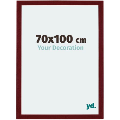 Cadre Puzzle 70x100 cm - Vin Rouge Patiné - MDF - Mura.