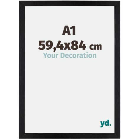 Cadre Puzzle A1 - 59.4x84 cm - Noir Mat - MDF - Mura.