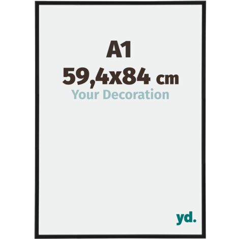 Cadre Puzzle A1 - 59.4x84 cm - Noir Mat - Plastique - Annecy.