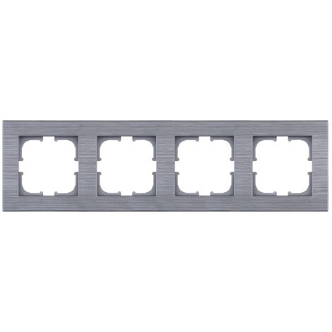 Cadre quadruple 4x acier brossé EXEN COMFORT