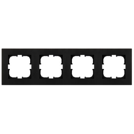 Cadre quadruple 4x noir métallique EXEN KARELL