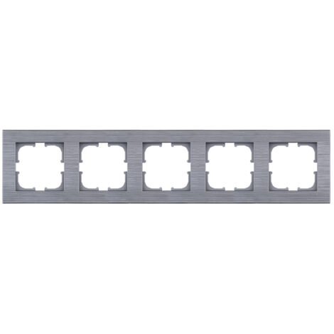 Cadre quintuple 5x acier brossé EXEN COMFORT