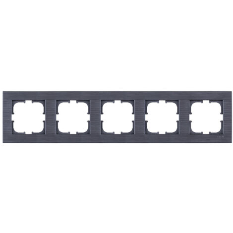 Cadre quintuple 5x gris brossé EXEN COMFORT