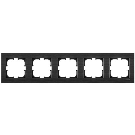 Cadre quintuple 5x noir brossé EXEN COMFORT