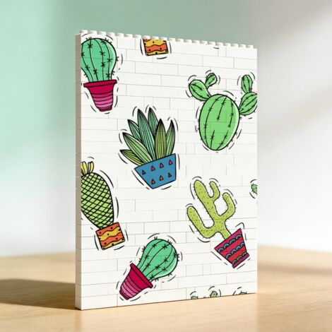 Cadre romantique DIY en blocs de construction, cadeau pour Saint-Valentin et anniversaire