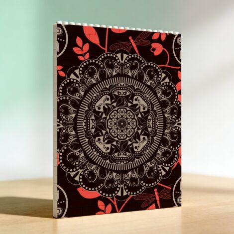 Cadre romantique en blocs, cadeau de la Saint‑Valentin