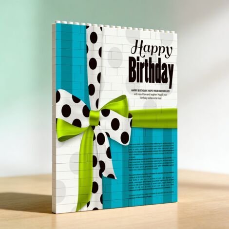 Cadre romantique en blocs, cadeau pour anniversaire de mariage