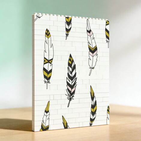 Cadre romantique en blocs créatif, cadeau pour anniversaire