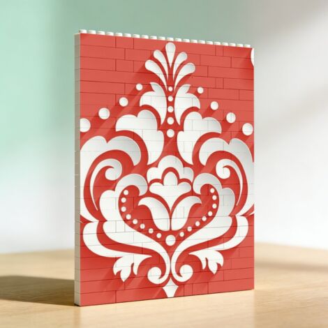 Cadre romantique en briques à faire soi‑même, cadeau de la Saint‑Valentin