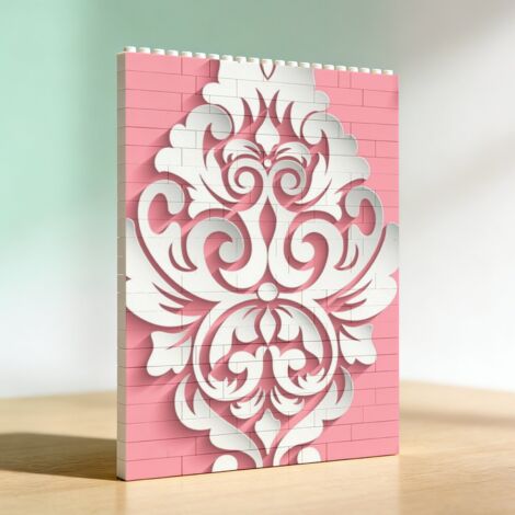 Cadre romantique en briques pour adultes, cadeau d’anniversaire et Saint‑Valentin