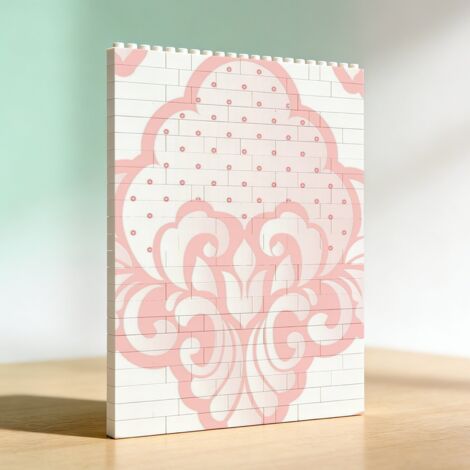 Cadre romantique en briques pour adultes, cadeau d’anniversaire et Saint‑Valentin