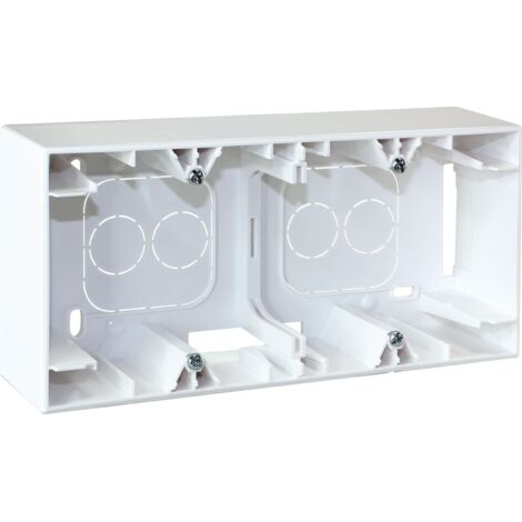 Cadre saillie 2 postes type A - COMETE Blanc