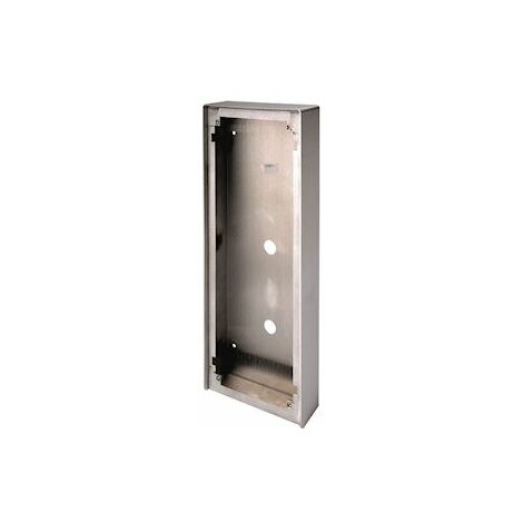 cadre saillie inox - avec visière - 4 modules - pour gtdmblvn - aiphone gt104hbi