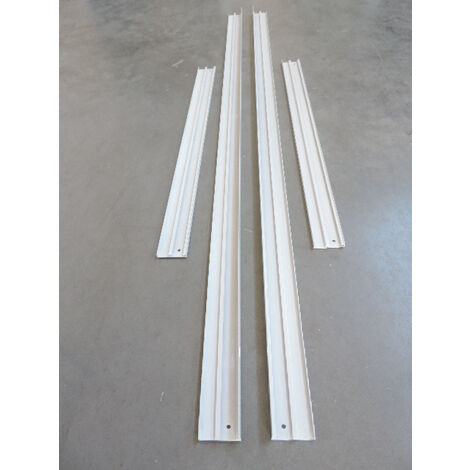 Cadre saillie métal blanc pour pose de plafonnier LED dalle 1200x600mm en apparent
