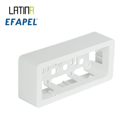 Cadre saillie triple Efapel Latina composable