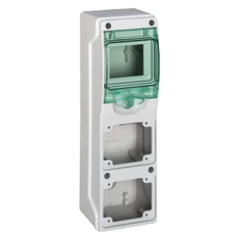 Tableau Schneider industriel 4 modules pour 2 prises encastrées 10361