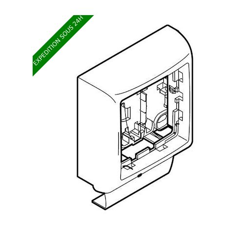 Cadre simple Appareillage Saillie Legrand - Pour moulure Keva 50x20mm - Blanc
