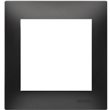 Cadre simple, noir mat, Simon 54 DR1/49 Kontakt-Simon