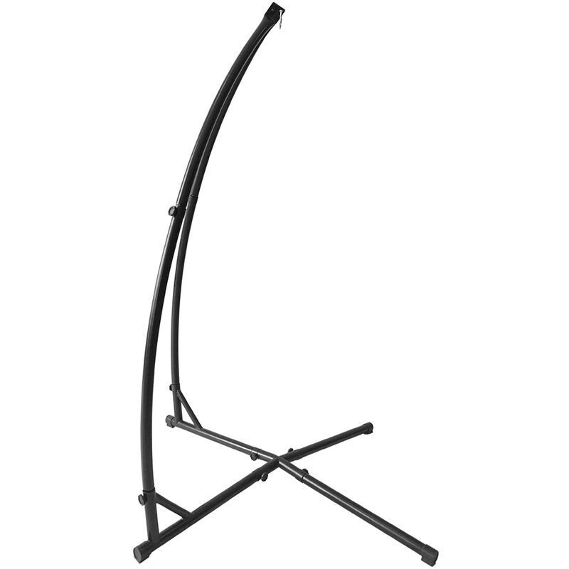 Cadre Solide en Fer pour Chaise hamac avec Crochet à Ressort Haloyo Base Stable,Support pour Chaise Suspendue,intérieur,noir