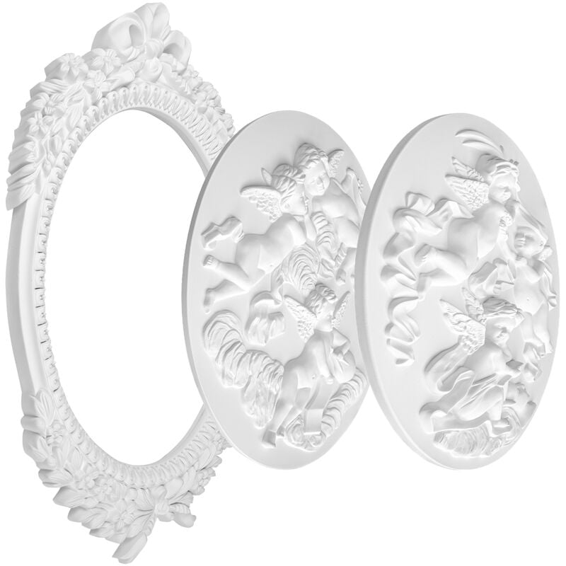 Cadre Stucco Relief mural Image et Miroir Décor Parfait K4051: Relief mural K4050