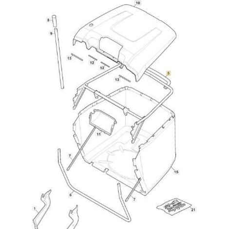 CADRE SUPÉRIEUR MP84C VNN SAC L'ORIGINAL STIGA - 382800139/1