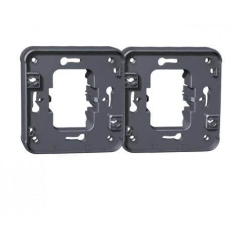 Cadre support double horizontal pour installation en encastré du composable