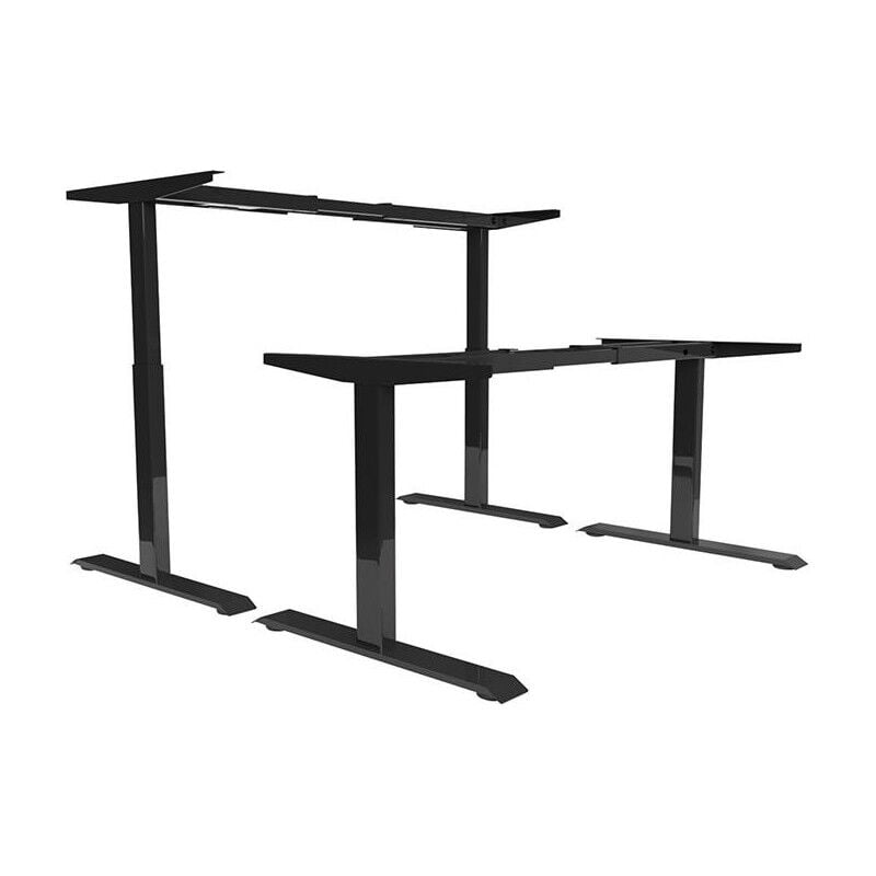 Neutrale Produktlinie - Cadre table elévatrice bureau 2M2S noir ral 9017 695-1145 mm