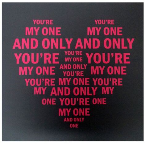 Cadre Toile Message D'amour