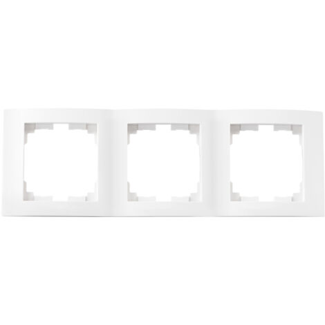 Cadre triple vertical - 3 postes - ABS blanc - 223x81mm - LOGI