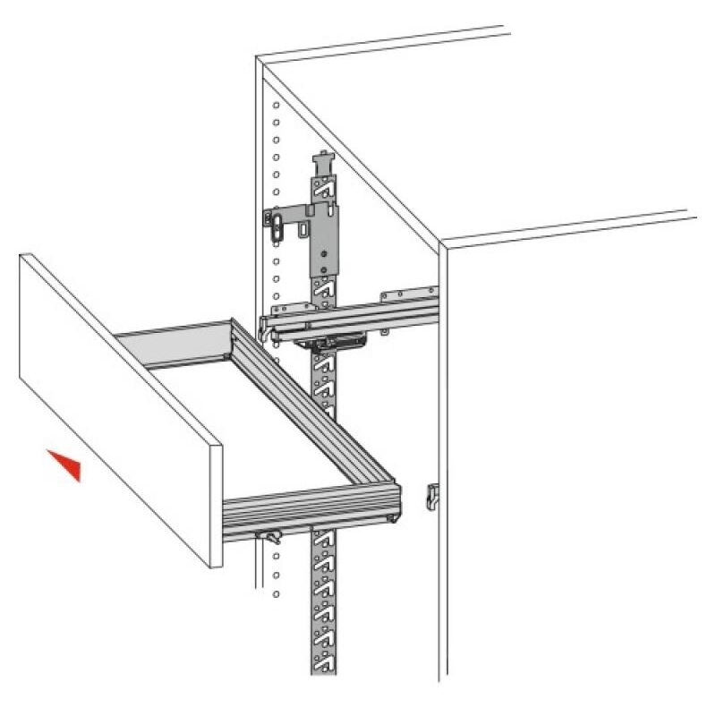 Cadres pour dossiers suspendus largeur fixe pour armoires - Systema Top 2000 - largeur de caisson 900 mm Hettich