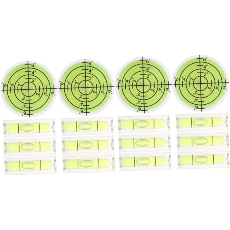 Sunxury - Cadres Carrés 16 Pièces Petit Niveau à Bulle Niveau De Poche Outil De Nivellement Niveaux à Bulle Circulaires Niveaux à Bulle De Caméra Une