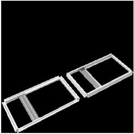 Cadres haut et bas armoire, quadro.evo 1000x600 - HAGER FN032EW