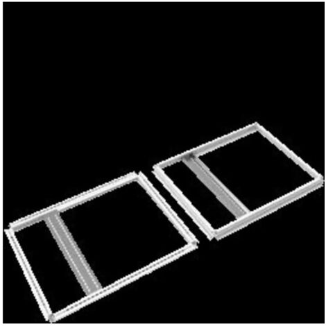 Cadres haut et bas armoire, quadro.evo 1000x800 - HAGER FN037EW