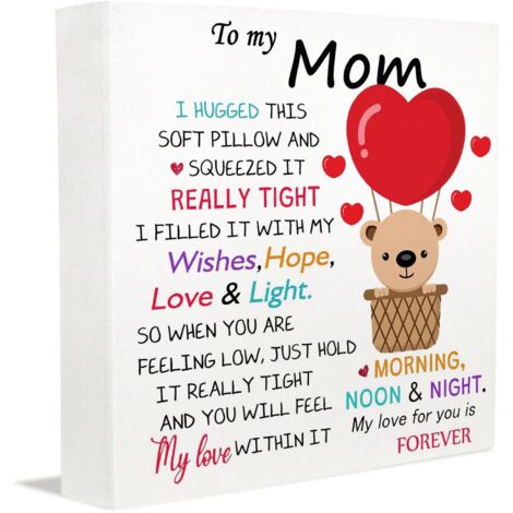 Cadres photo commémoratifs, décoration de bureau esthétique pour adolescents, plaque en bois, cadeaux d'anniversaire pour maman, papa, petit ami