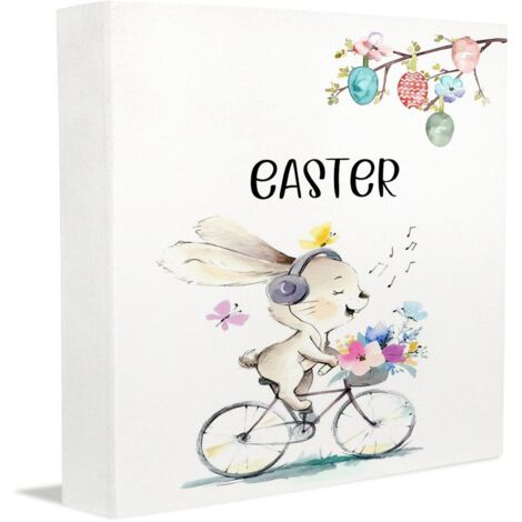 Cadres photo commémoratifs, décorations de Pâques pour les aînés, panneaux en bois pour cadeaux d'anniversaire (maman, papa, petit ami).