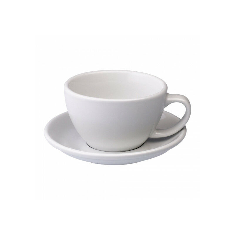Café Latte cup with a saucer Loveramics Egg White, 300 ml