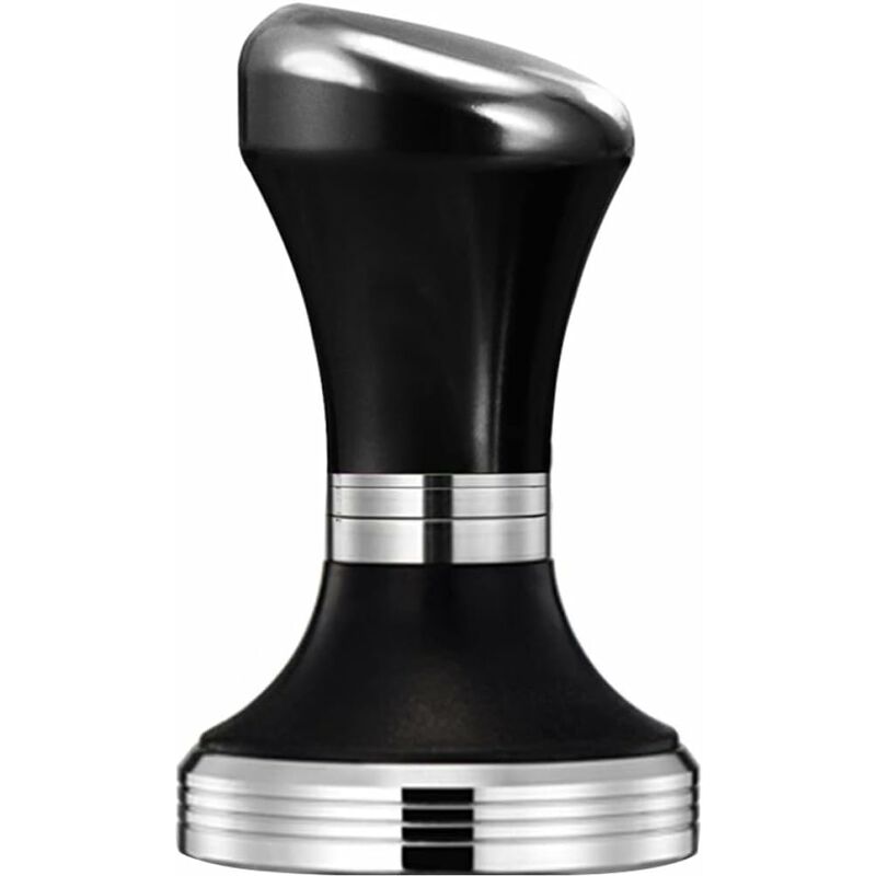 Café Tamper Inoxydable Expresso Café Tamper Barista Tamper Expresso Main Tamper Acier Expresso Tamper(Noir)