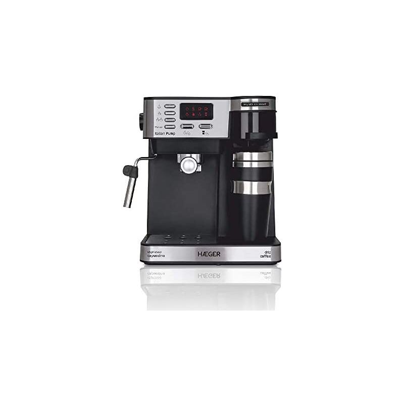 Multi Coffee - Espresso Machine avec 1450w, Capacité : 1,2L -- Affichage de led, Buse de Mousse et plateau de Bac de récupération amovible,