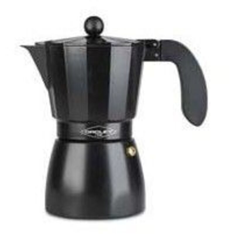 Oroley - Cafetera Italiana 01Tazas Aluminio Negro En Oferta Cafetera Negra Oroley Touareg 1 Taza